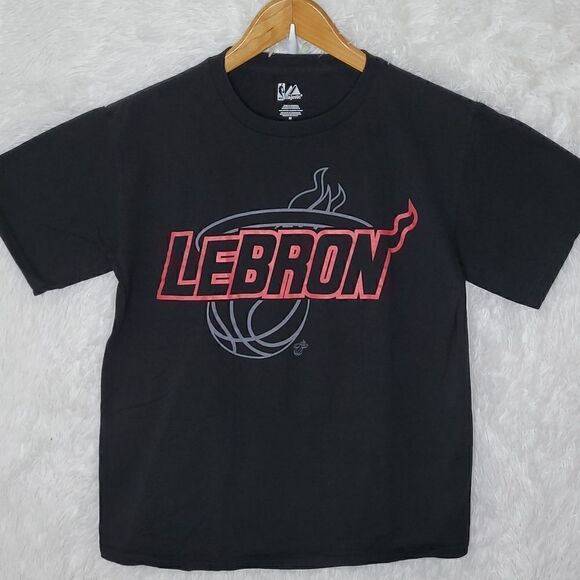 Majestic Miami Heat Lebron James Shirt - Picture 2 of 5